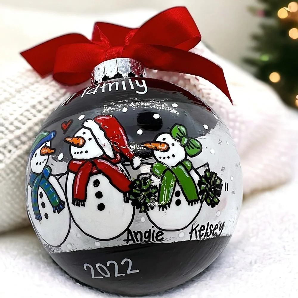 Snow Much Fun: Custom Family Ornament – Personalized Snow Family Keepsake!